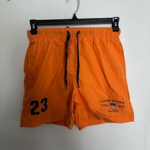 Men's Orange Swim Trunks